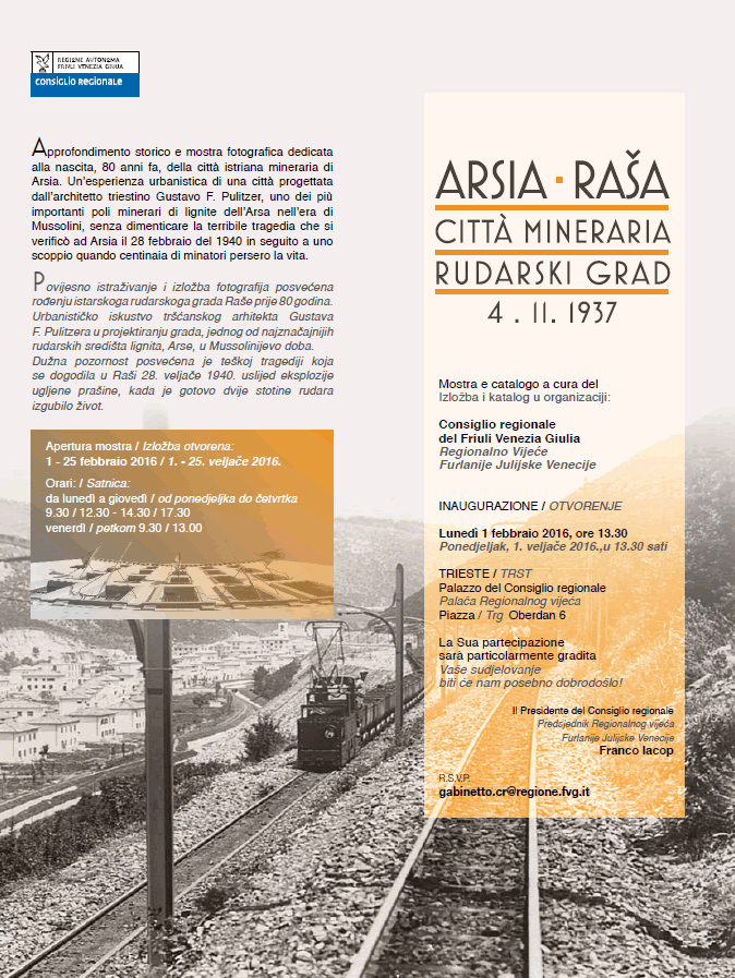 Inaugurata mostra dedicata alla città mineraria di Arsia
