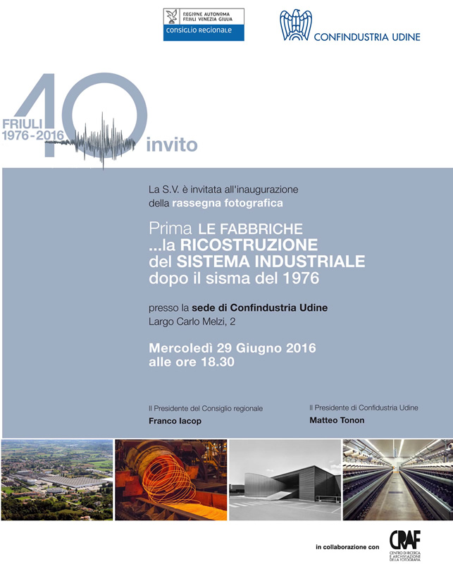 40º terremoto: mercoledì inaugurazione mostra fotografica a Udine